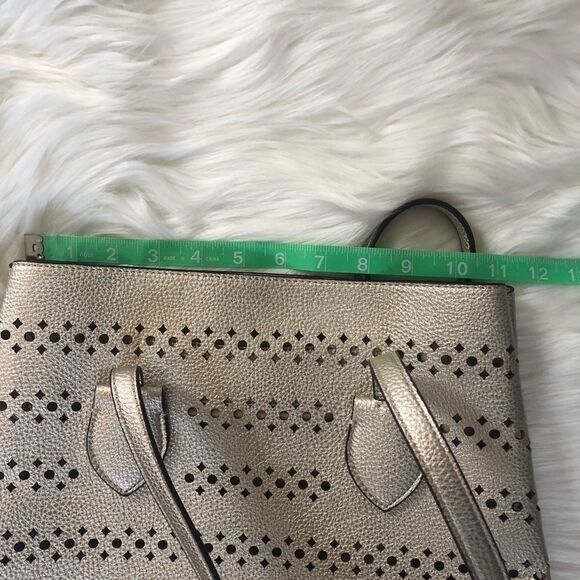 NWT Kate Landry Gold Laser Cut Tote - Picture 6 of 7